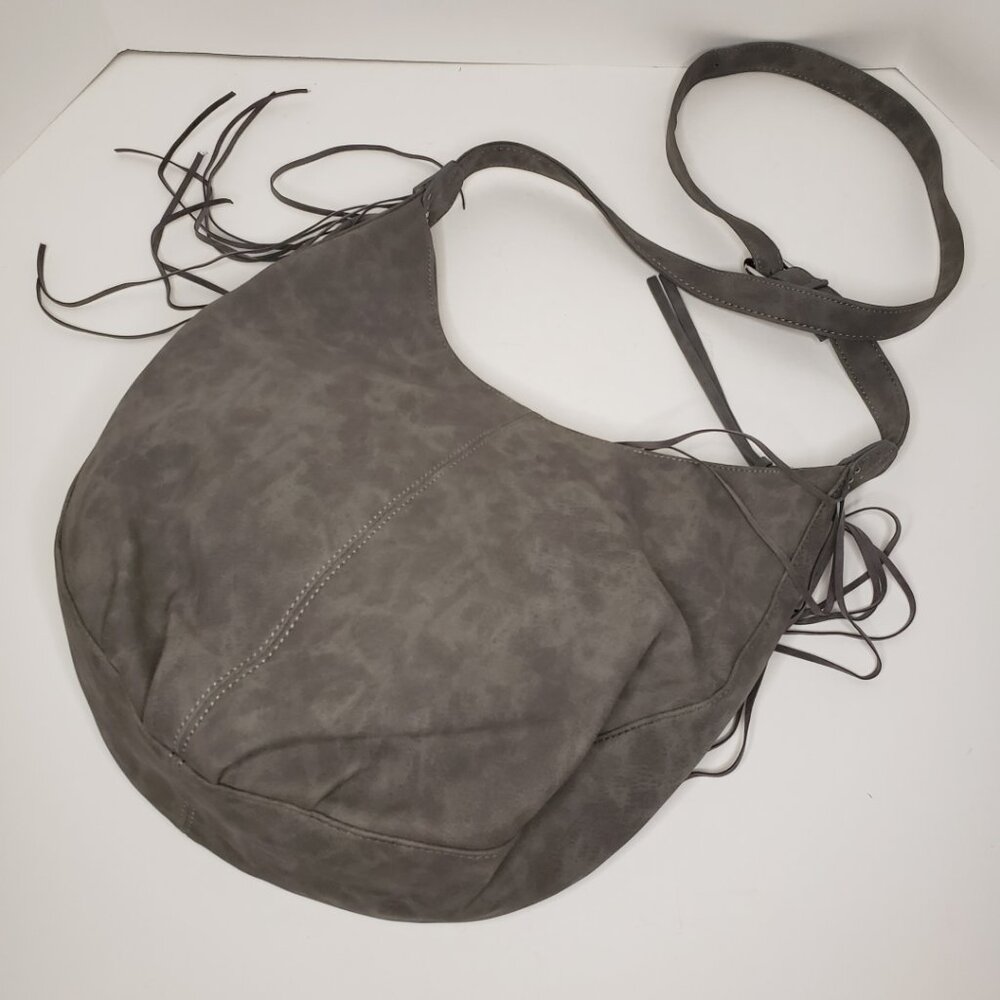 NWOT Kenneth Cole Reaction Hobo Bag Gray Big - Picture 8 of 13